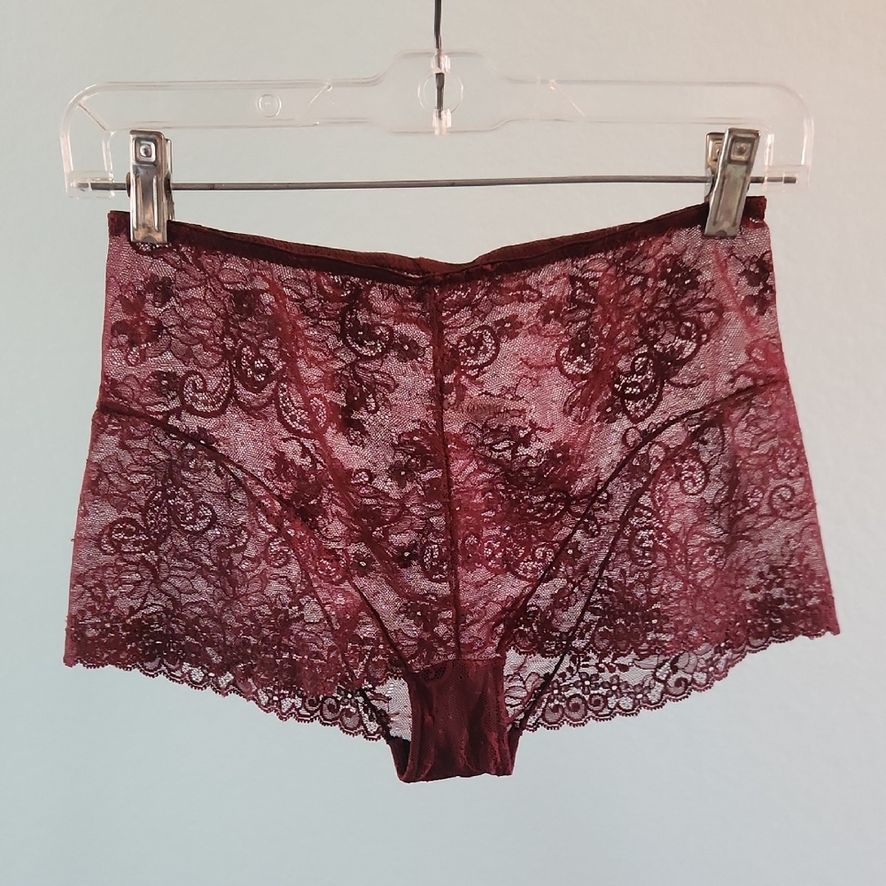 Vintage 90's On Gosssamer Lace Mesh Boyleg Briefs
